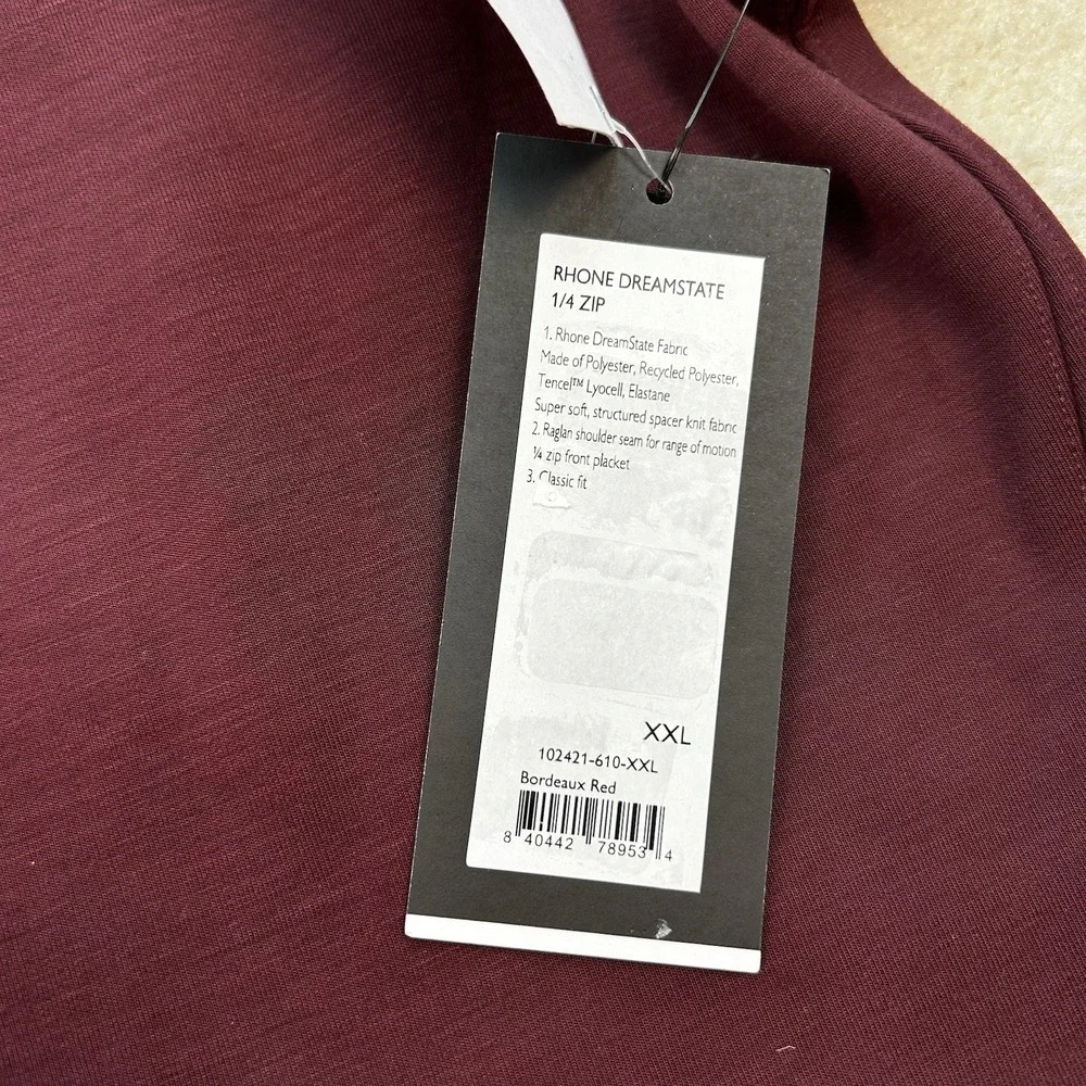 Rhone DreamState 1/4 Zip Pullvoer Mens XXL Performance Golf Casual Stretch